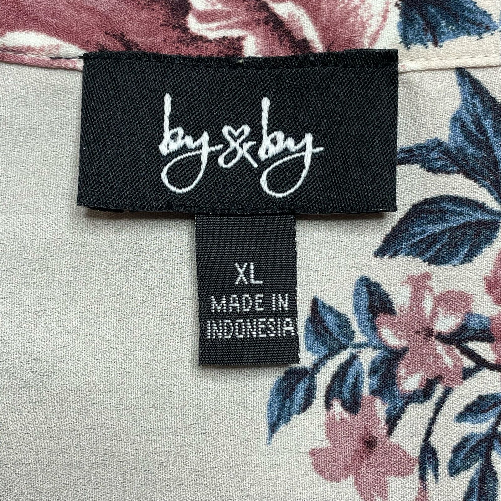 Other By & By Floral Button Up Blouse Size XL / US 12-14 / IT 48-50 - 2 Thumbnail