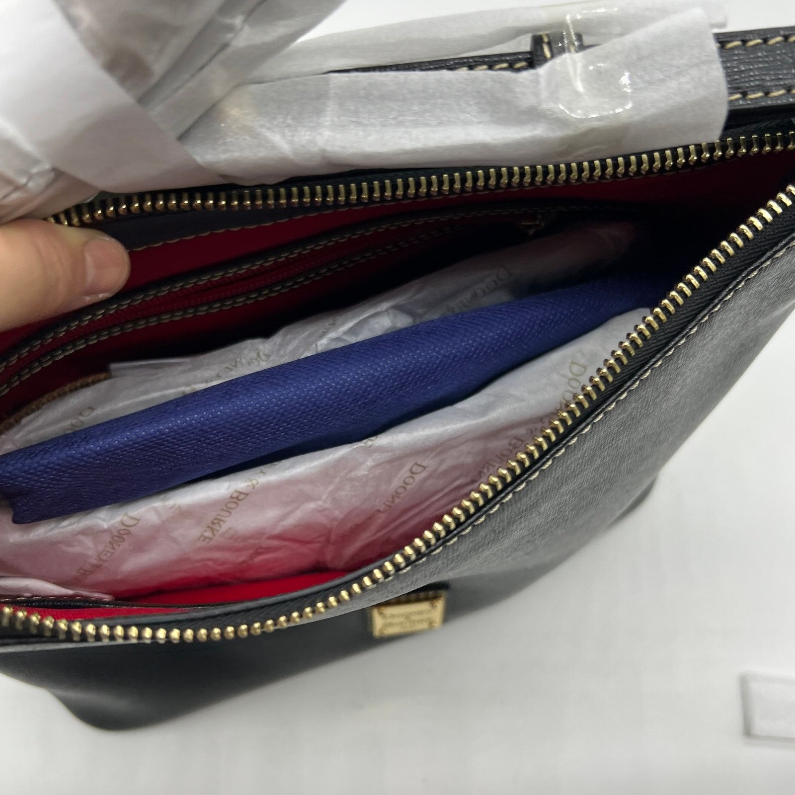 Dooney & Bourke Dooney & Bourke Saffiano Leather Handbags Hobo Bags Size ONE SIZE - 12 Thumbnail