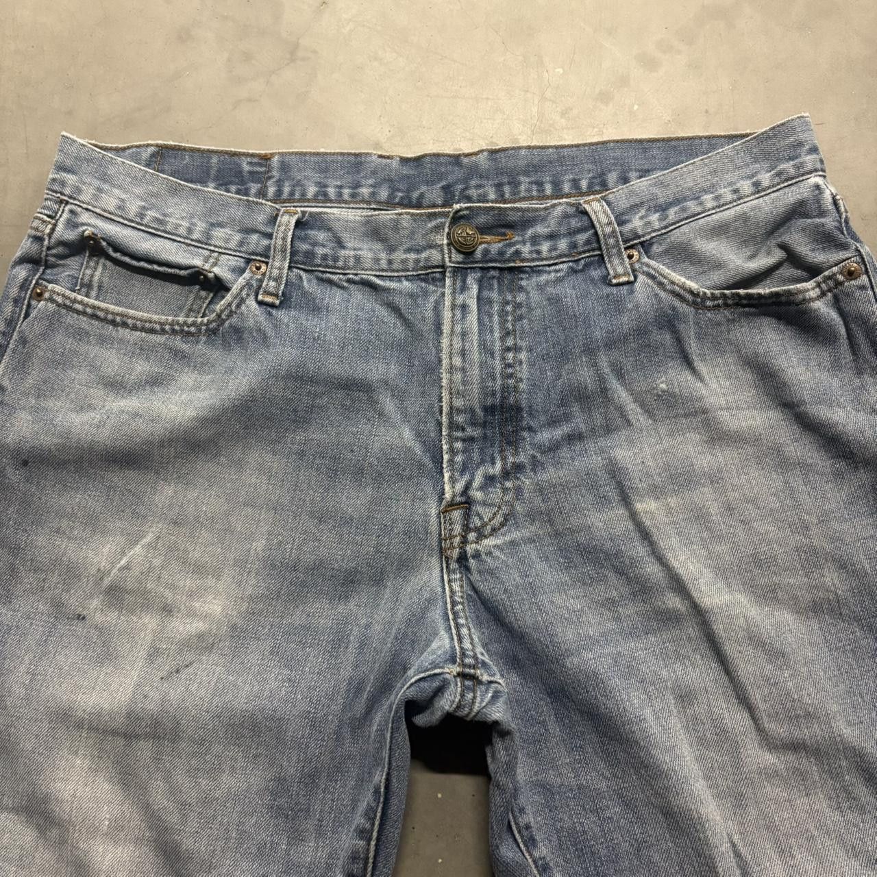 Vintage Crazy Vintage Y2K/2000s Baggy Wideleg Faded Skater Style Medium Wash Denim Jeans! Size US 36 / EU 52 - 4 Thumbnail