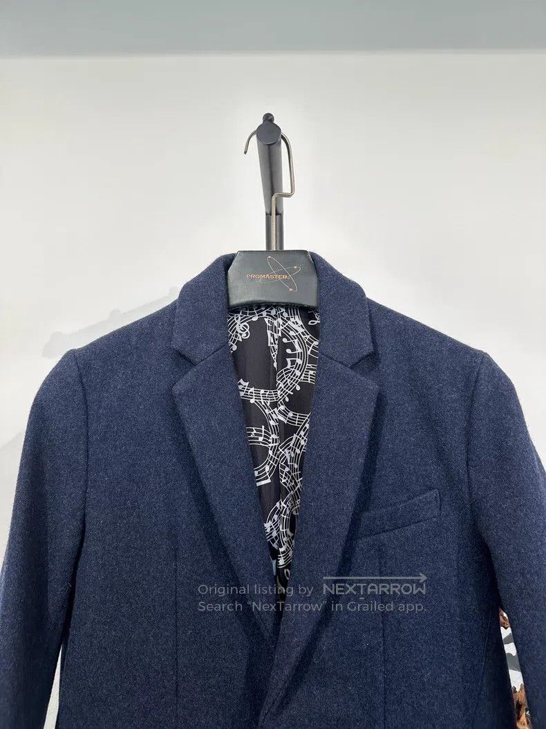 Number (N)ine Number (N)ine Navy Blue Note Tweed Suit Jacket Size US S / EU 44-46 / 1 - 3 Thumbnail