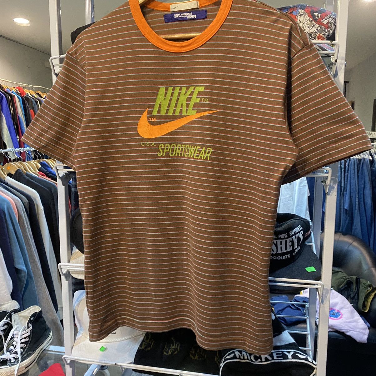 Comme des Garcons × Junya Watanabe × Nike VINTAGE 2004 Comme Des Garcons Junya Watanabe Nike t shirt Size US S / EU 44-46 / 1 - 4 Thumbnail