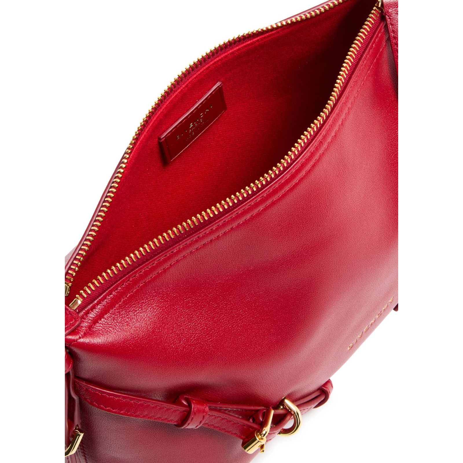 Givenchy GIVENCHY Voyou Mini Red Leather Shoulder Bag New And Authent Size ONE SIZE - 4 Thumbnail
