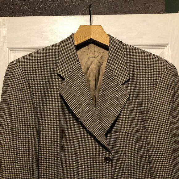 VTG HUGO BOSS MEN'S 95%WOOL SPORT COAT BLAZER JACKET 44R