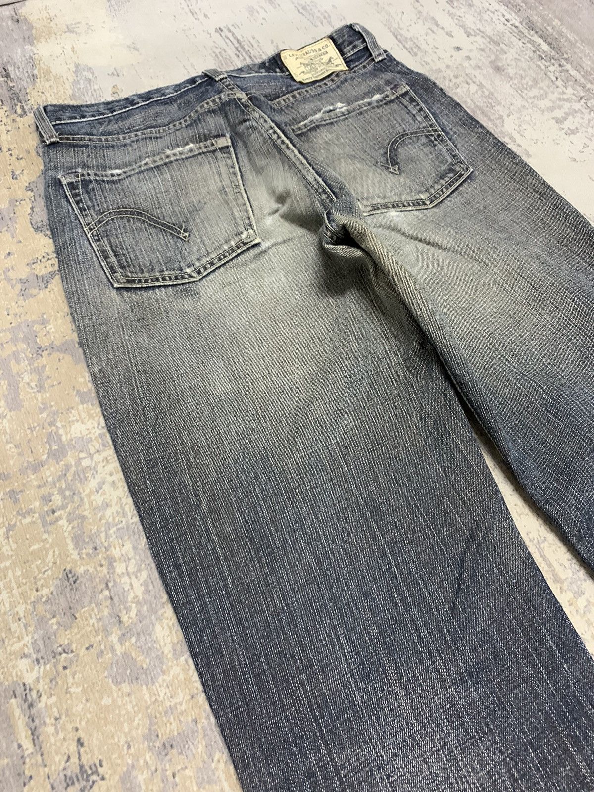 Levi's Vintage Levis 502 Distressed Denim Jeans 31x33.5 Size US 31 - 12 Thumbnail
