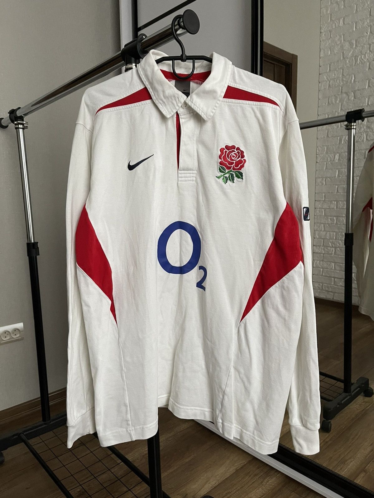 Nike Nike England Rugby Vintage Sweatshirt Pullover 90s Size US XL / EU 56 / 4 - 3 Thumbnail