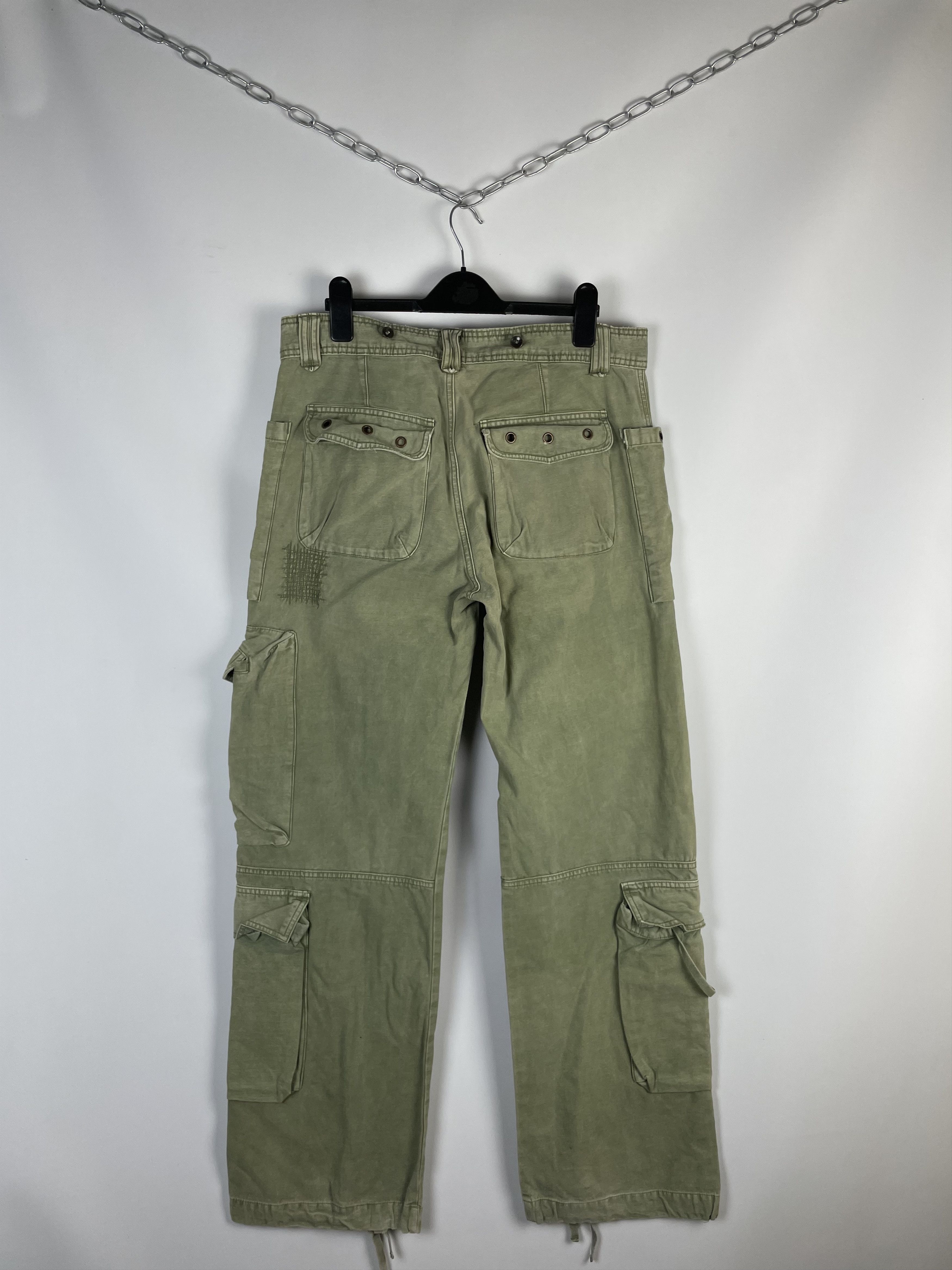 Japanese Brand Y2K Pants Cargo Japan Style Multi Pocket Bondage Size US 34 / EU 50 - 1 Thumbnail