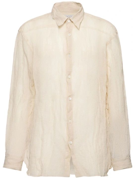 Dries Van Noten o1lsvrm0425 Blend Shirt in Natural Size US L / EU 52-54 / 3 - 1 Thumbnail