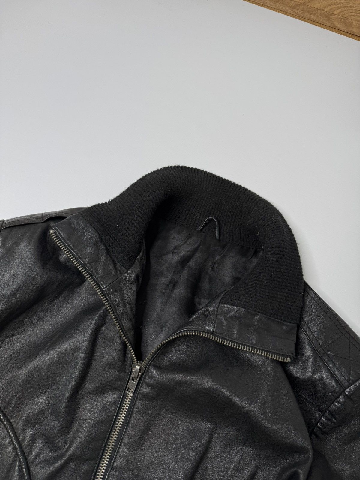 Vintage Vintage Black leather jacket avant garde japanese if6was9 Size US XL / EU 56 / 4 - 4 Thumbnail
