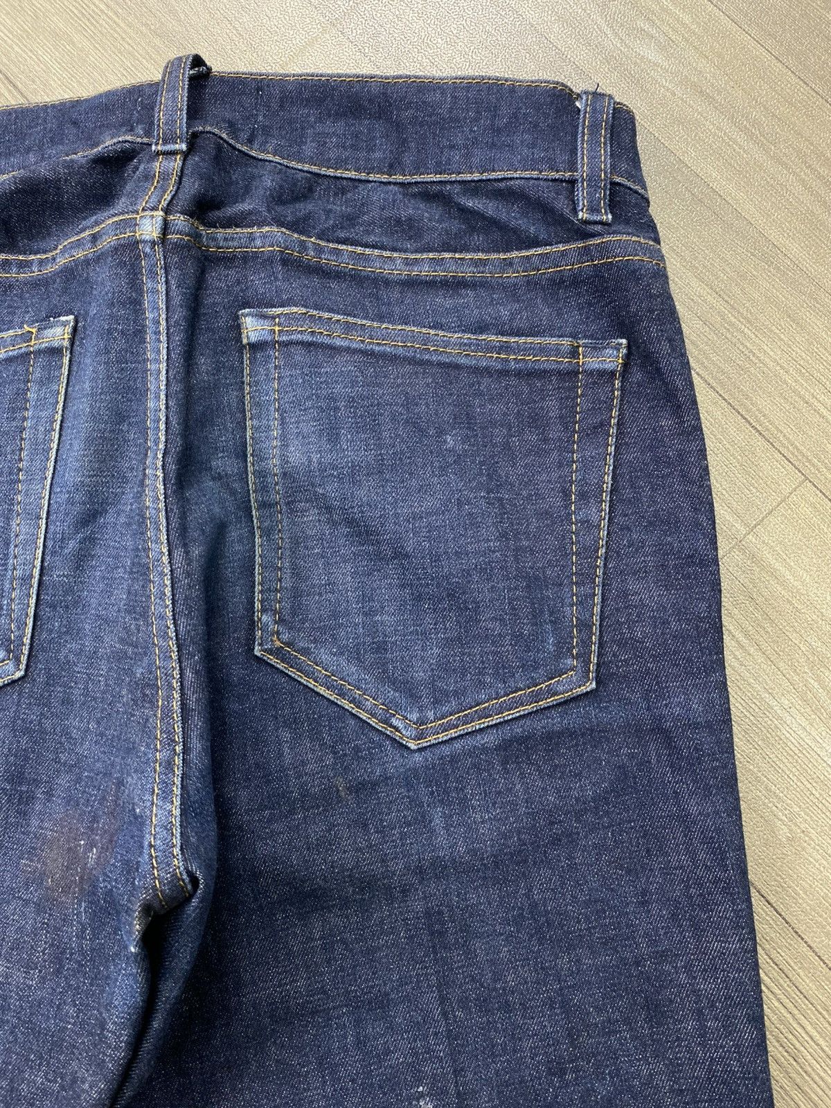 Acne Studios Luxury Acne Studios Ace Raw Gothic Skinny Blue Jeans Size US 27 - 17 Thumbnail