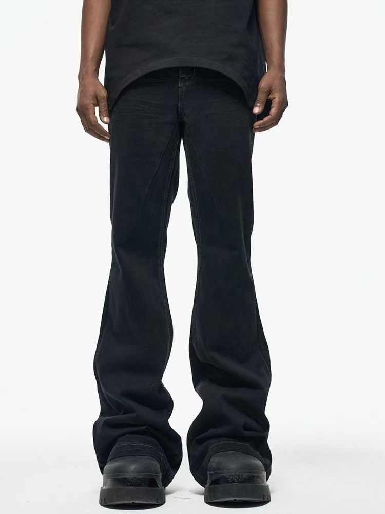 Japanese Brand × Jean High Street Dark Style Casual Loose Micro Flare Jeans Size US 34 / EU 50 - 2 Thumbnail