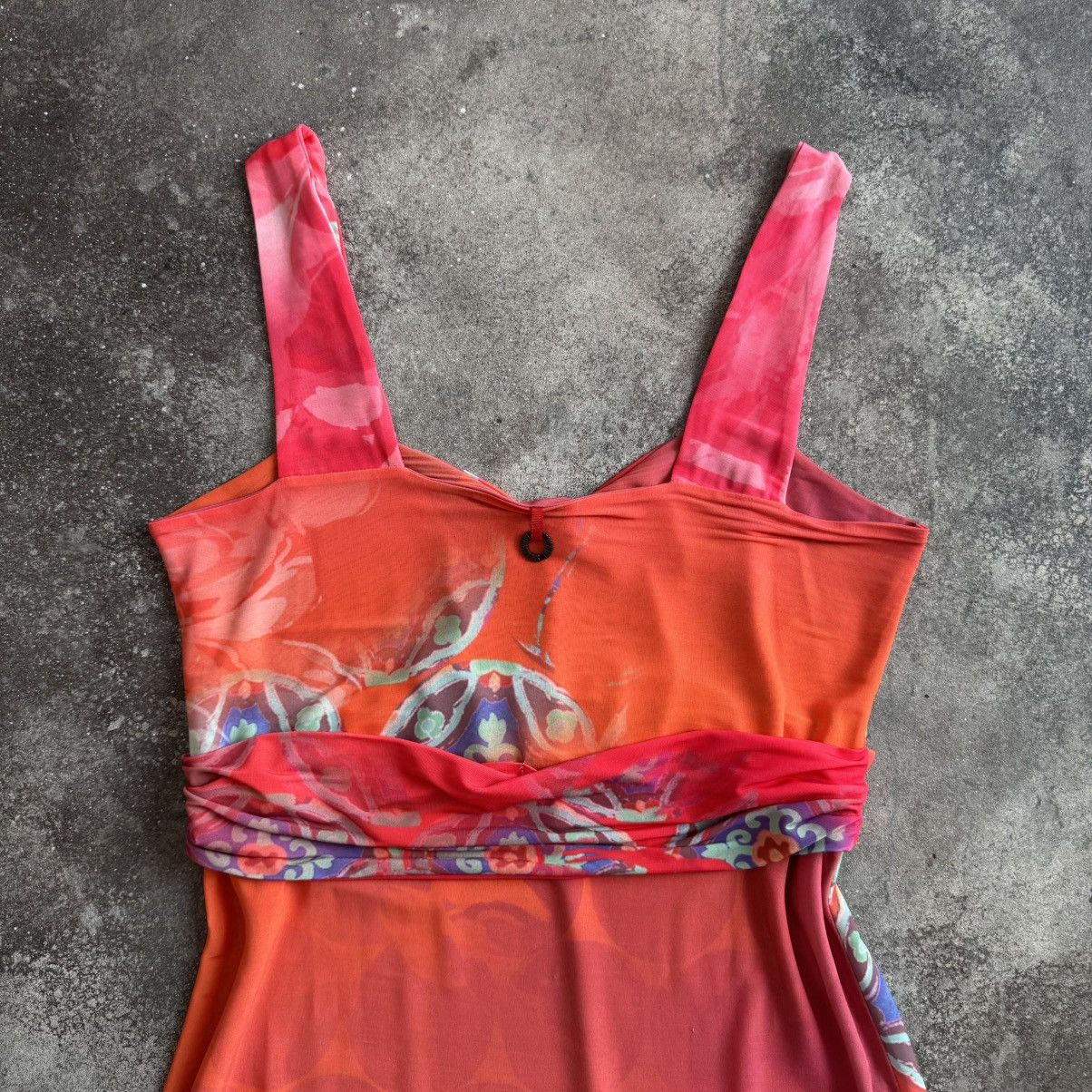 Hysteric Glamour Save the Queen Y2K Multicolour Mesh Maxi Dress Size XL / US 12-14 / IT 48-50 - 12 Thumbnail