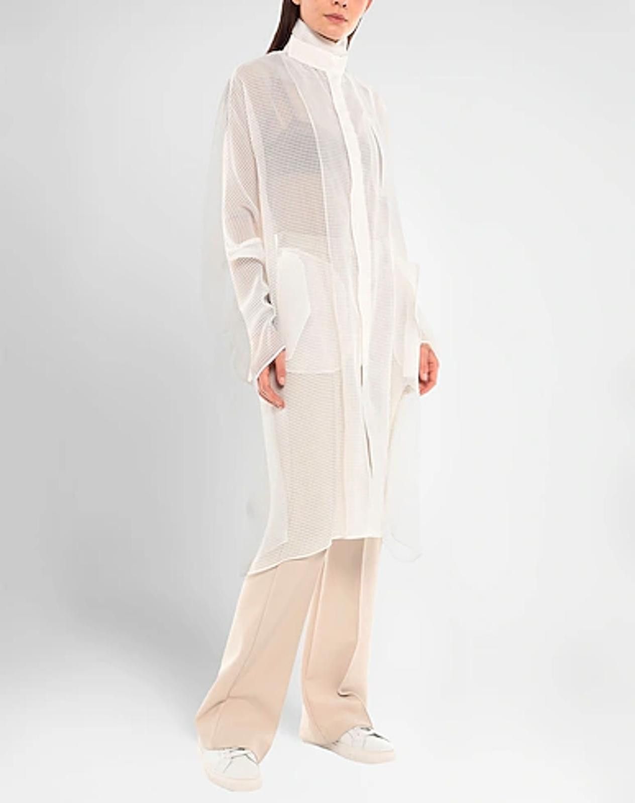 Maison Margiela Maison Margiela Mesh Overcoat Sz XS Ret.$2,349 Size XS / US 0-2 / IT 36-38 - 3 Thumbnail