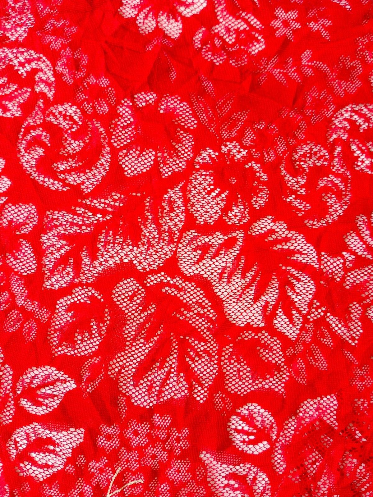 Kenzo KENZO PARIS Red Triangular Oversized Scarf Beach Wrap Shawl Size ONE SIZE - 5 Thumbnail
