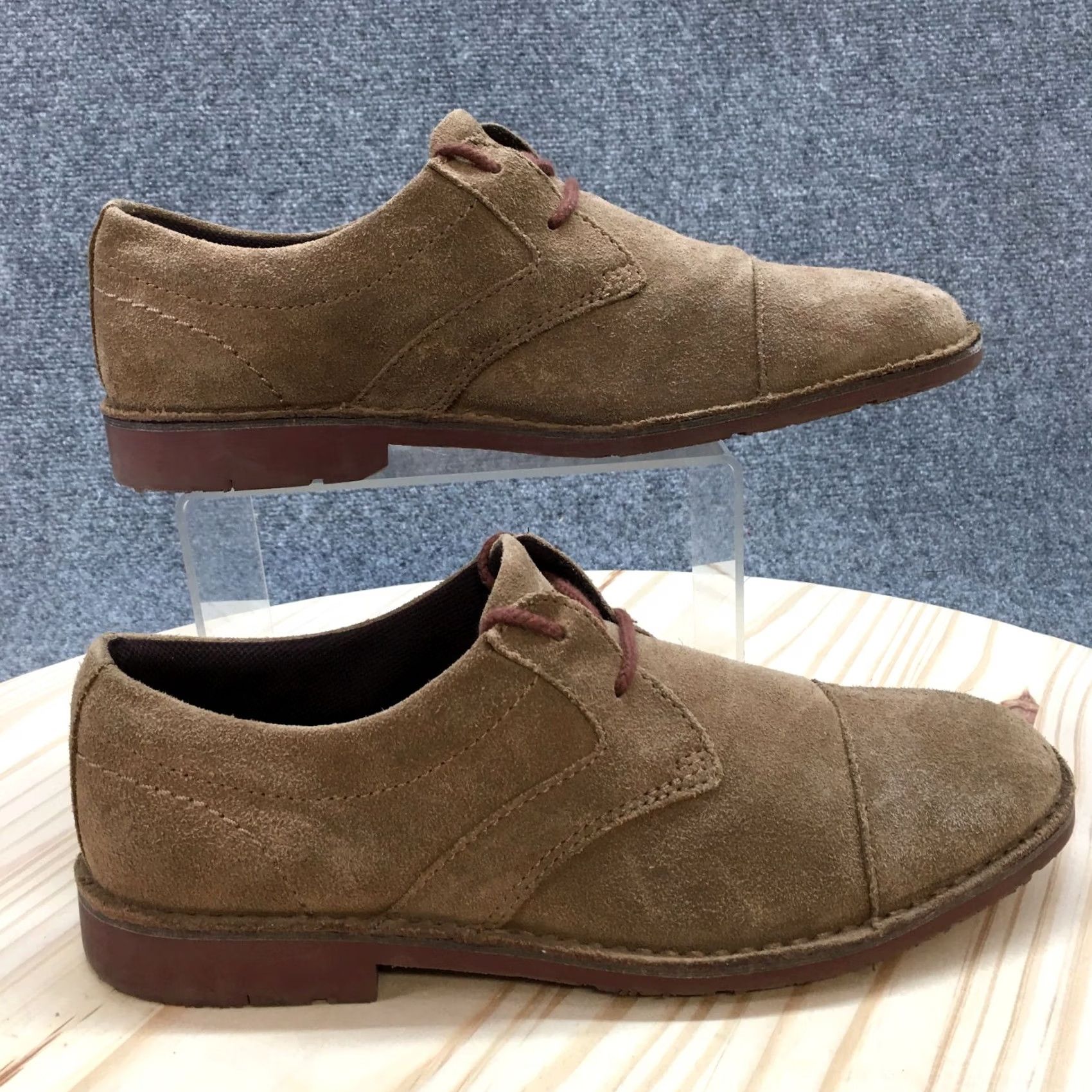 Rockport Rockport Mens 8 W Urban Edge Oxford Brown Leather Cap Toe Casual Lace Up Shoes Size ONE SIZE - 2 Thumbnail