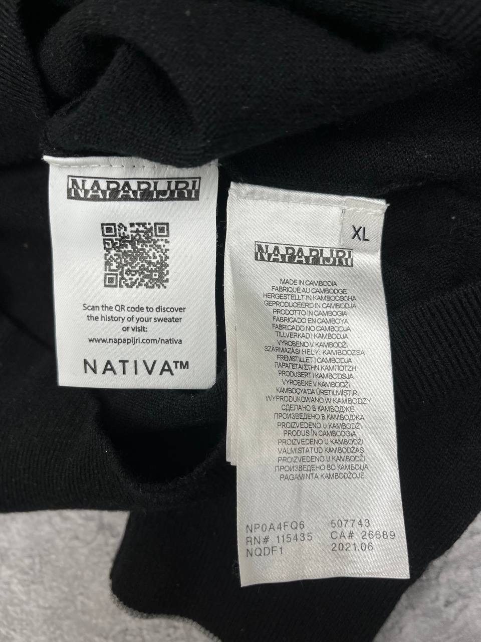 Napapijri Napapijri Men Merino Knit Sweater Black Crew Neck Size XL Size US XL / EU 56 / 4 - 5 Thumbnail