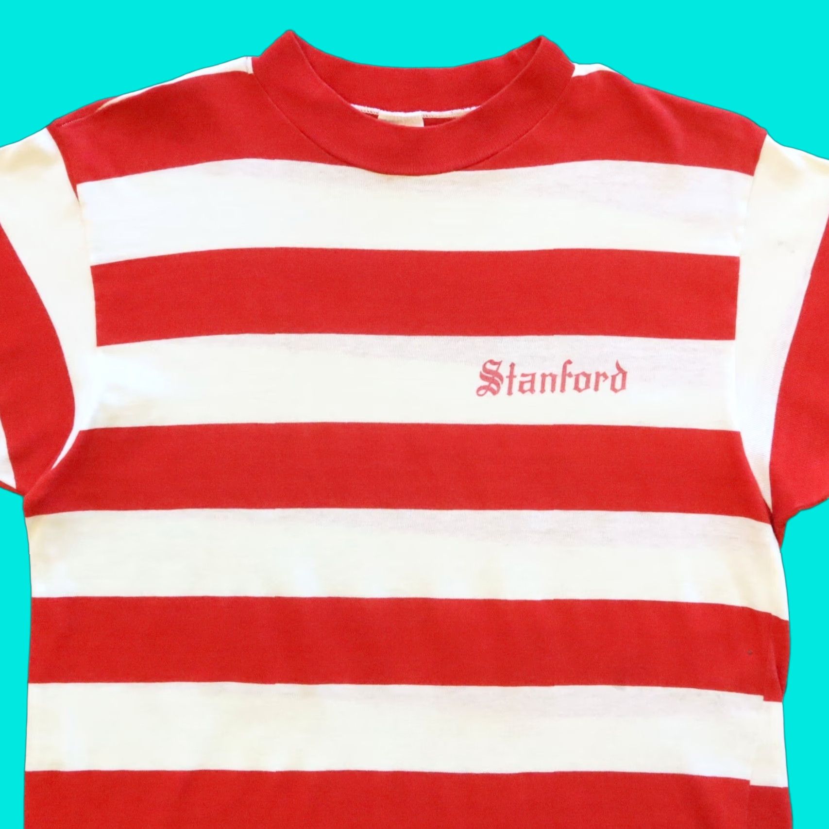 Champion Vintage Champion Stanford University Stripe Tshirt by Waldo 60s Red L Mens Shirt Size US L / EU 52-54 / 3 - 1 Thumbnail