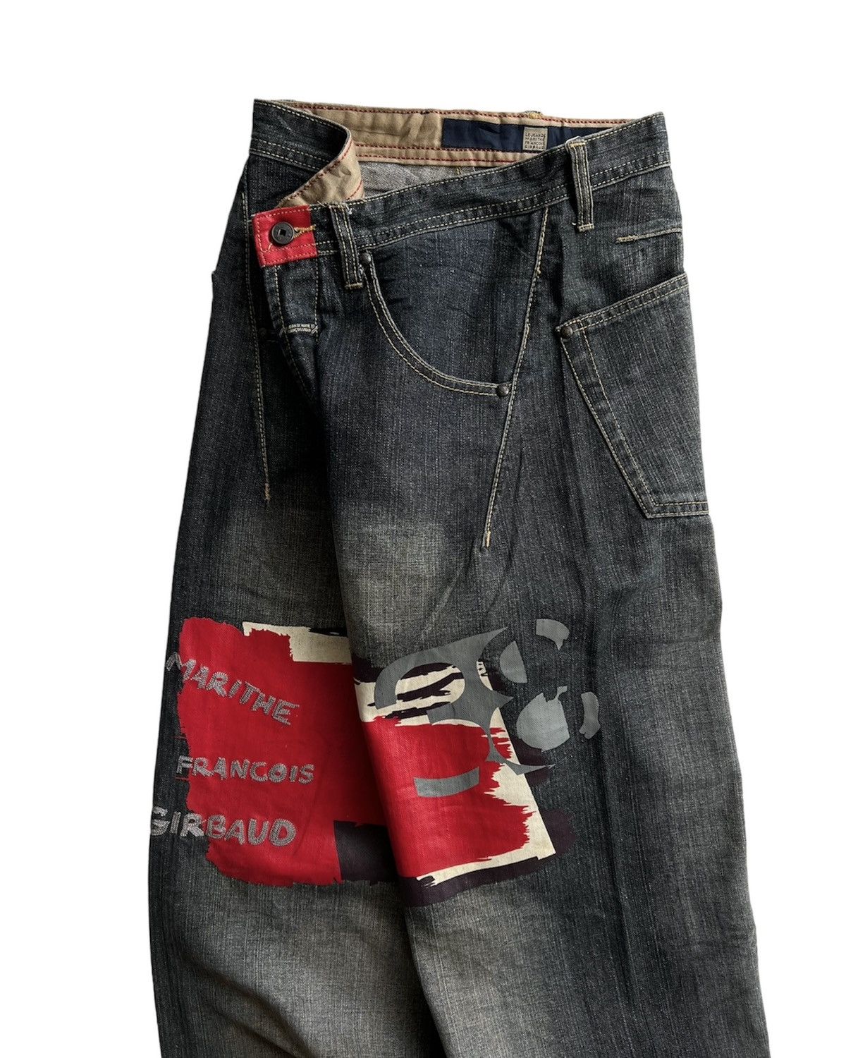 Marithe + Francois Girbaud MARITHÉ & FRANÇOIS GIRBAUD DENIM BAGGY JEANS Size US 32 / EU 48 - 4 Thumbnail