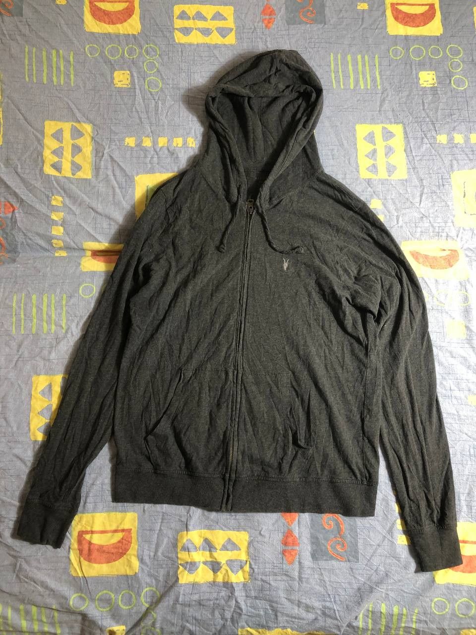 Allsaints Vintage Y2K Avant Garde Allsaints zip up Japan hoodie Size US L / EU 52-54 / 3 - 18 Thumbnail