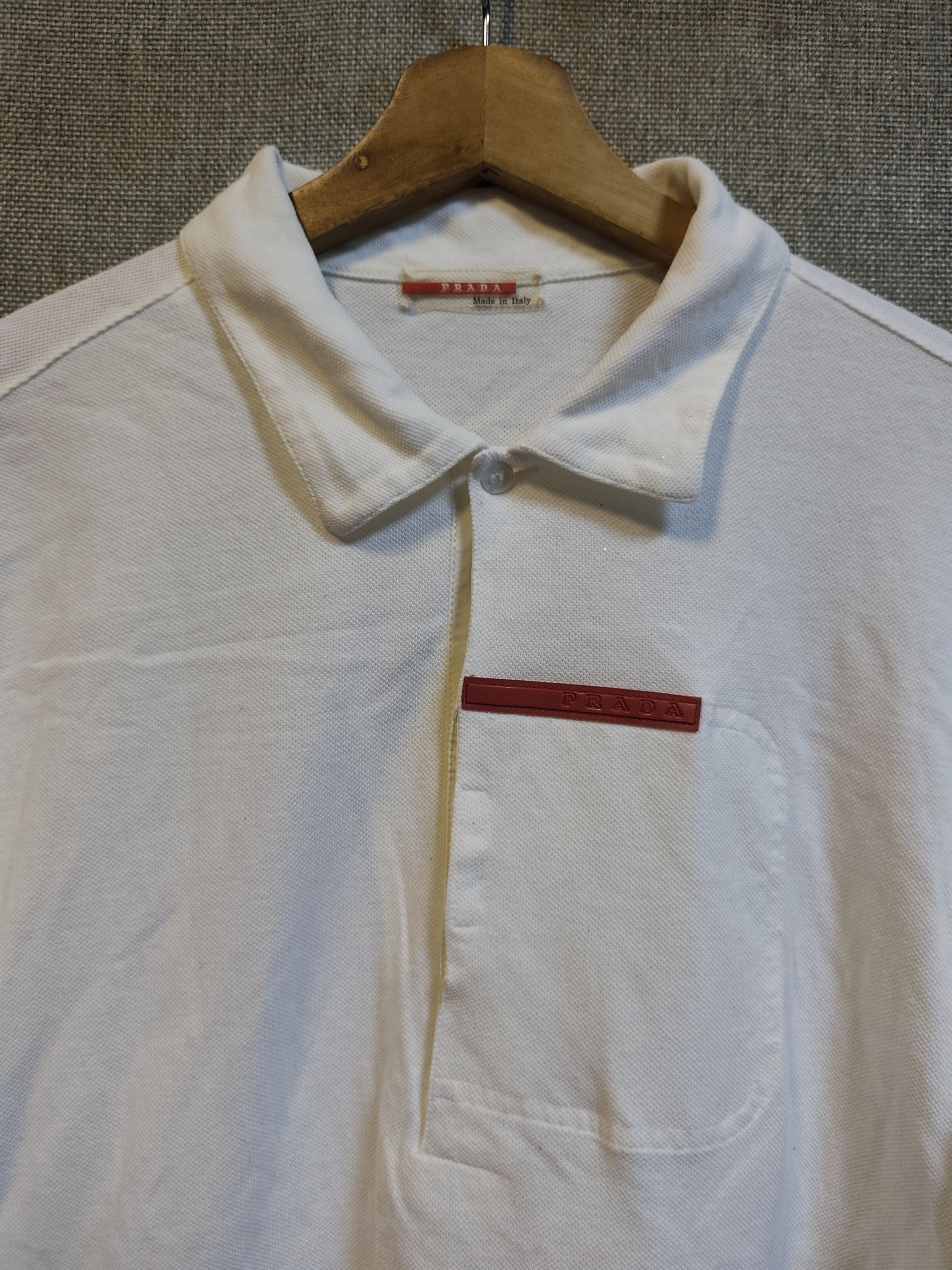 Prada Prada Polo Shirt Made In Italy Size US L / EU 52-54 / 3 - 3 Thumbnail