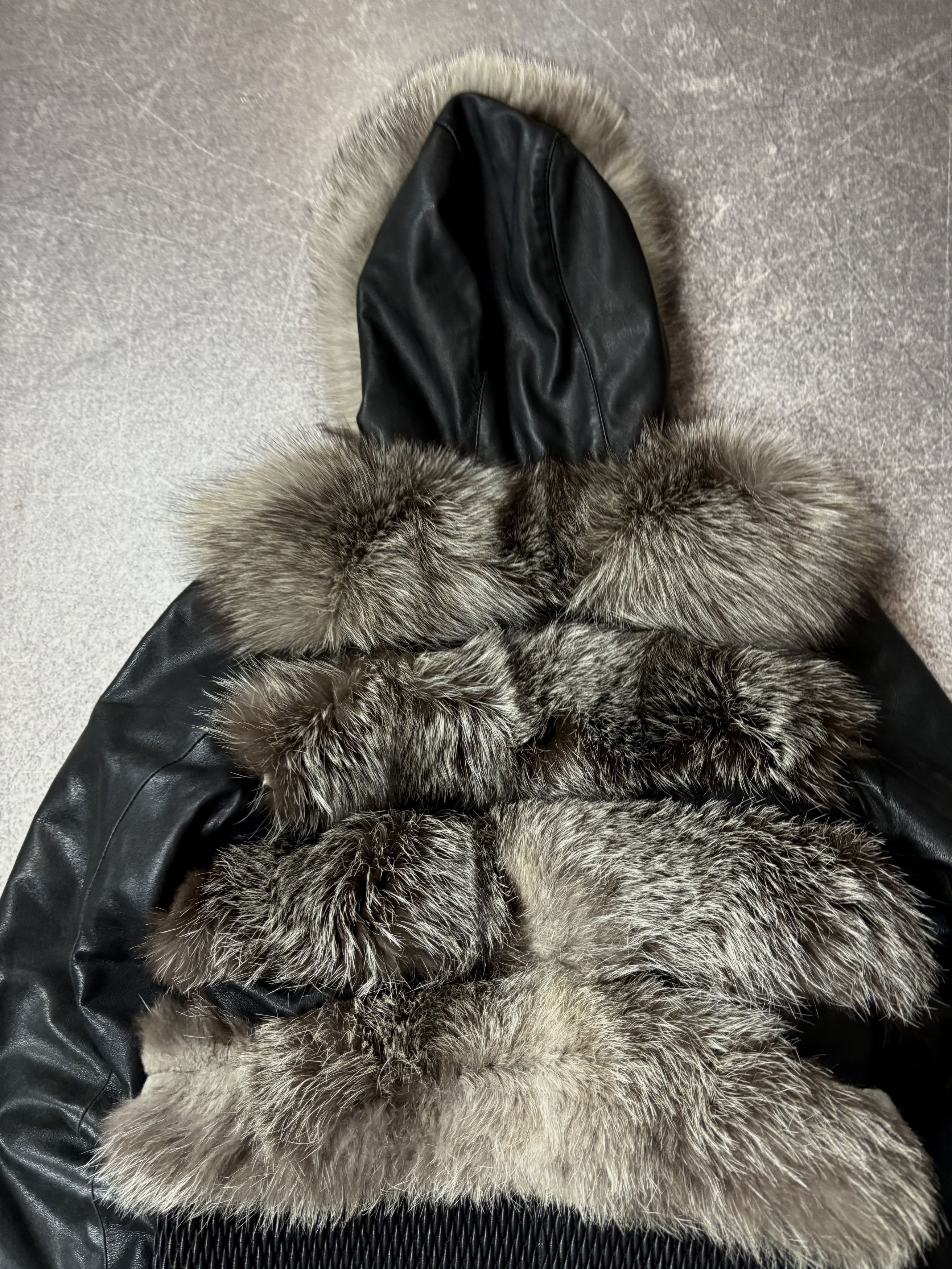 Tornado Mart JAPANESE RICK OWENS TYPE! RARE FUR/LEATHER BOMBER JACKET Size US S / EU 44-46 / 1 - 6 Thumbnail