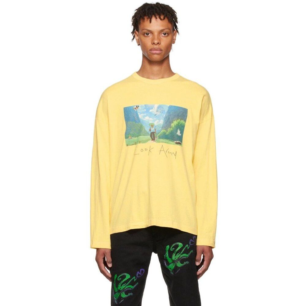Other Vivendii Organic Cotton Long Sleeve T-Shirt L Mens Yellow Size US L / EU 52-54 / 3 - 1 Thumbnail