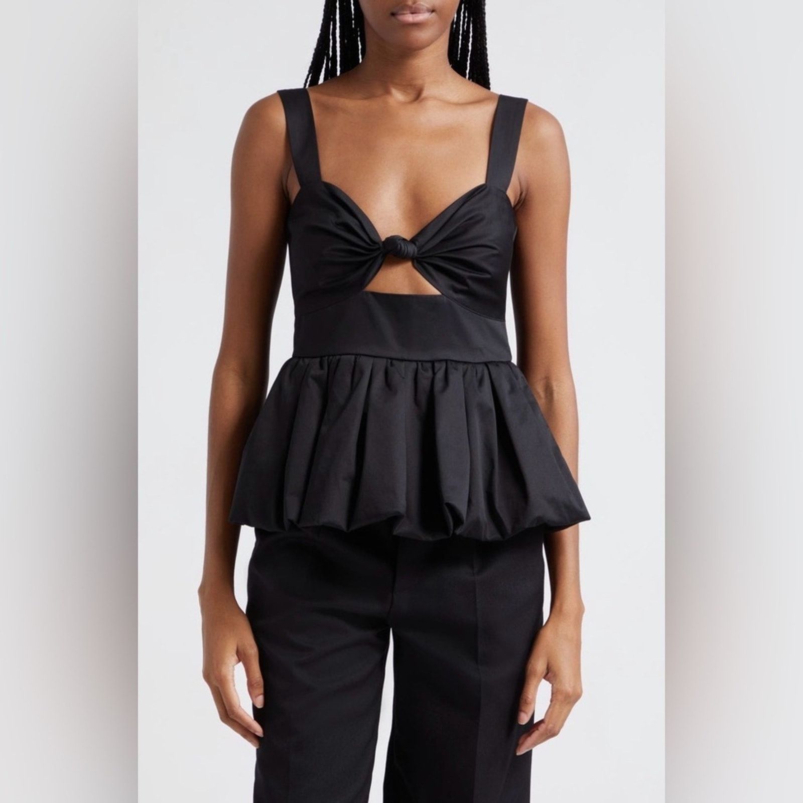 Other Cara Cara Claribelle Cutout Peplum Tank Top black 8 Size M / US 6-8 / IT 42-44 - 1 Thumbnail