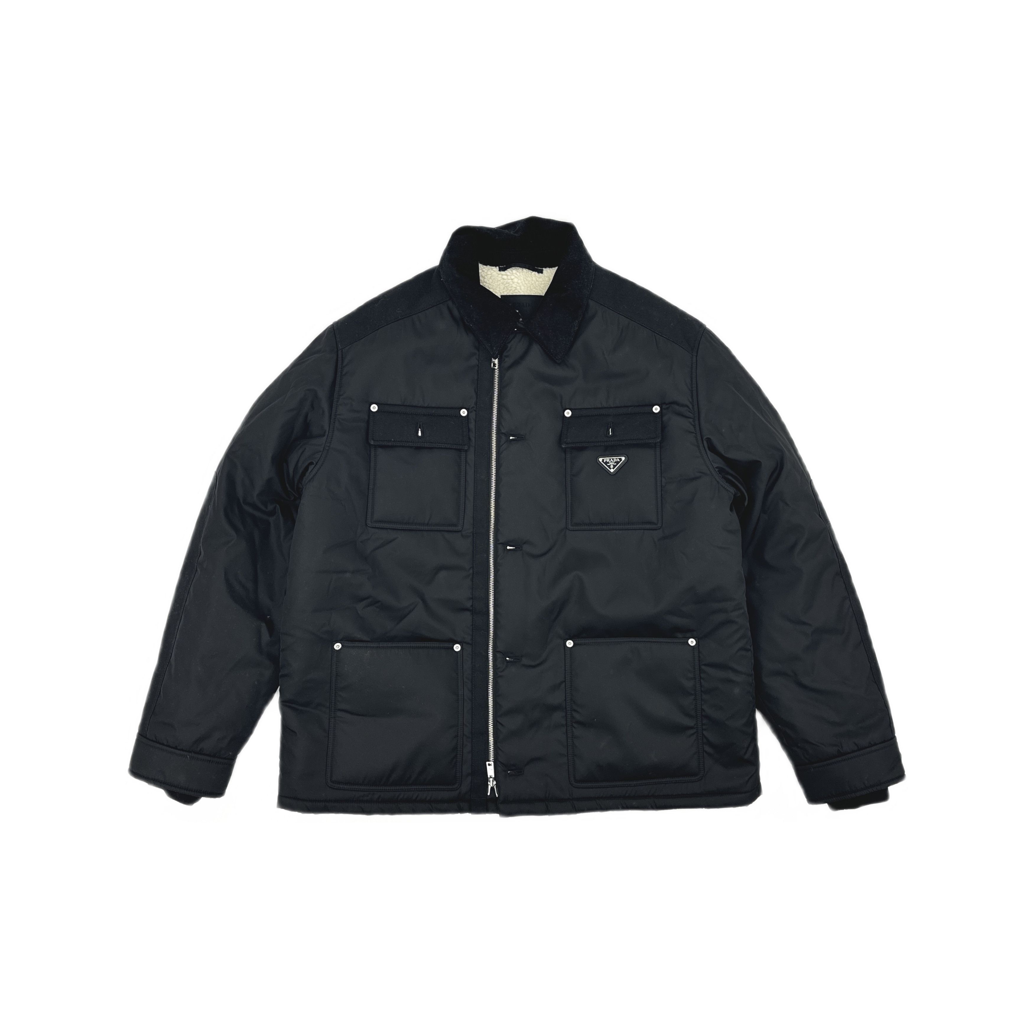 Prada Prada Re-Nylon Corduroy Collar Jacket Size XL Size US XL / EU 56 / 4 - 1 Thumbnail