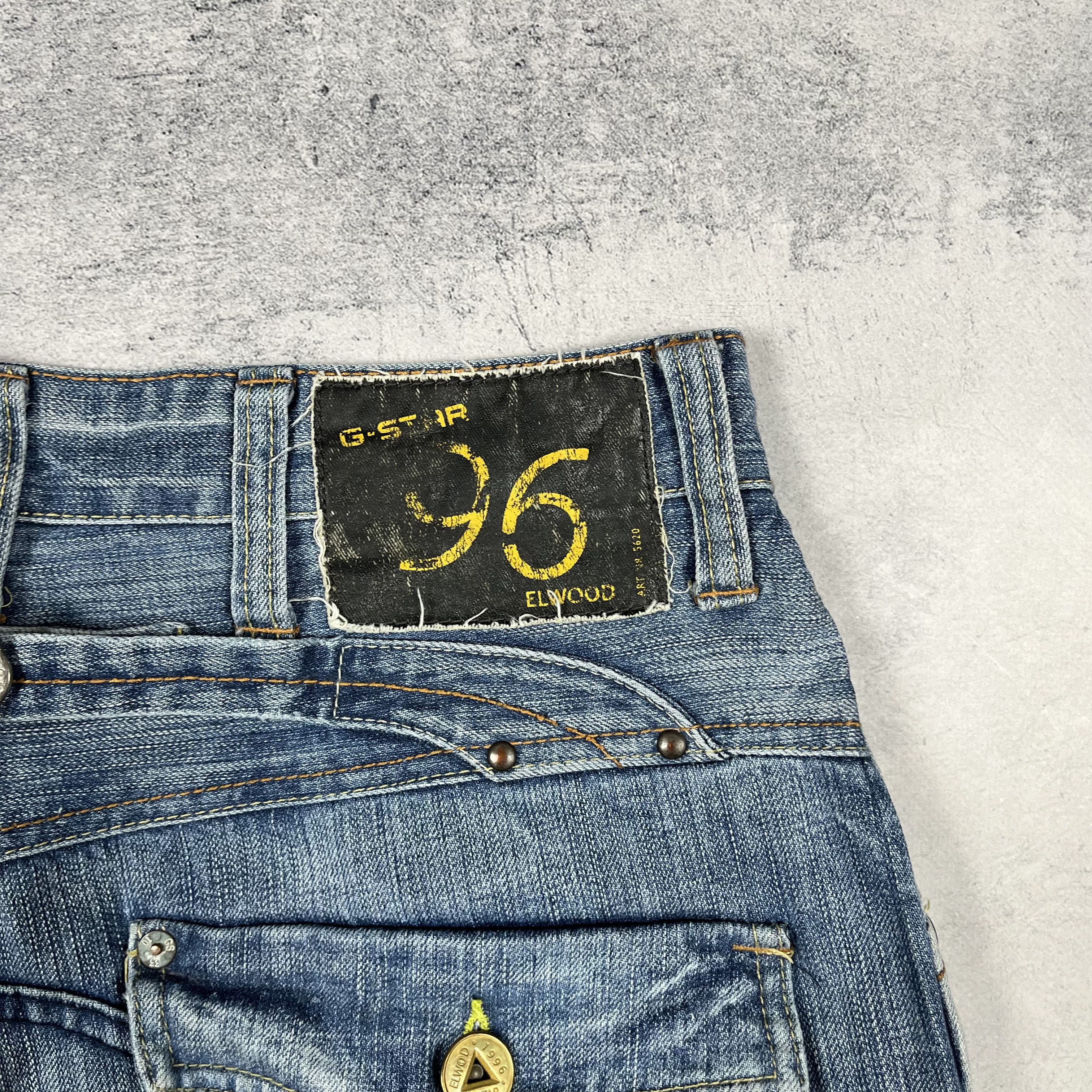 G-Star Vintage G-Star Raw Elwood 5620 Back Buckle Jeans Pants Size US 34 / EU 50 - 20 Thumbnail