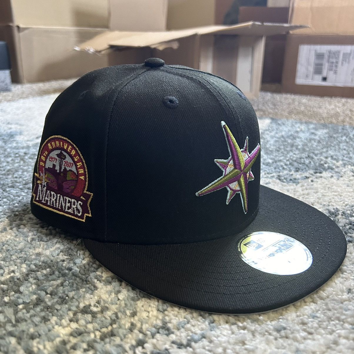 MyFitteds 7 1/4 SEATTLE MARiNERS 1962 WORLD’S FAiR MLB NEW ERA FiTTED Size ONE SIZE - 11 Thumbnail