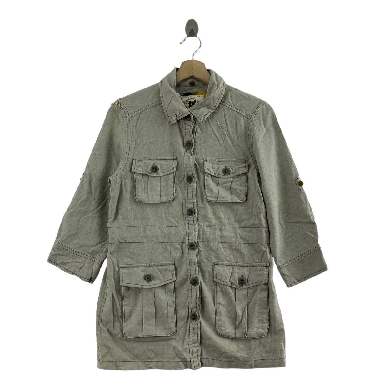 Other BACK NUMBER Multi Pockets Buttons Hunting Jacket Coat Size L / US 10 / IT 46 - 1 Thumbnail