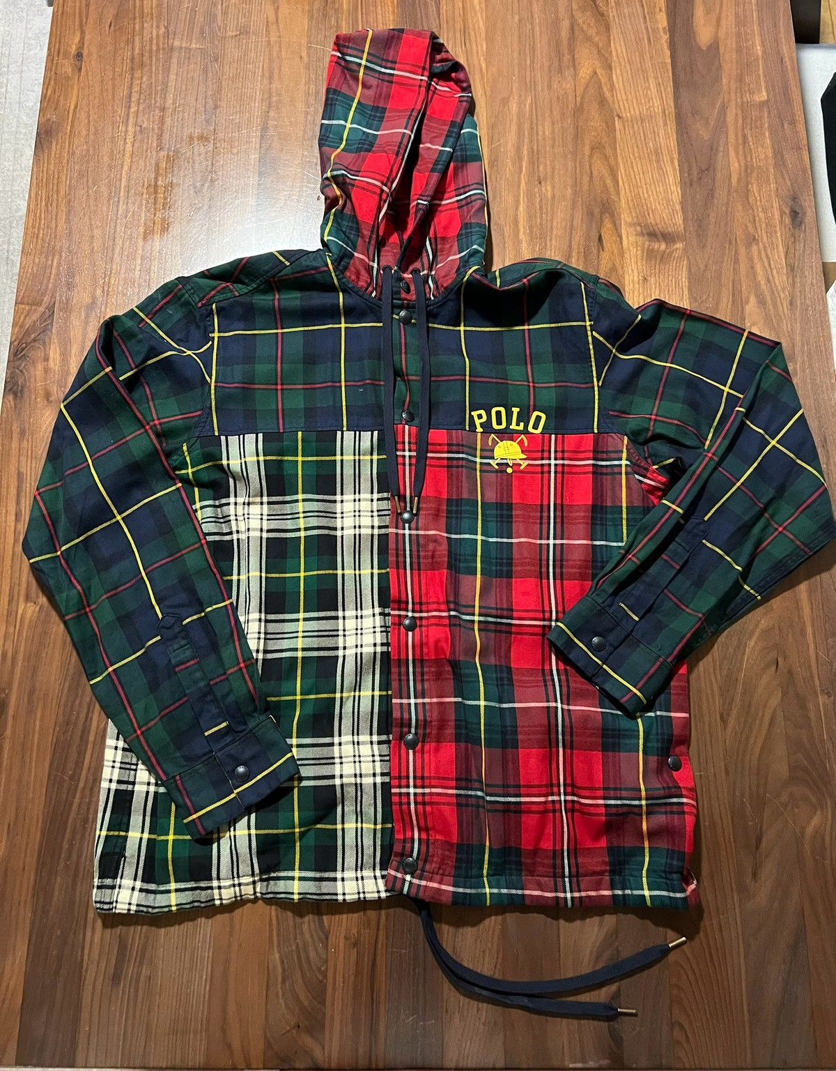 Polo Ralph Lauren Plaid factory Hoodie