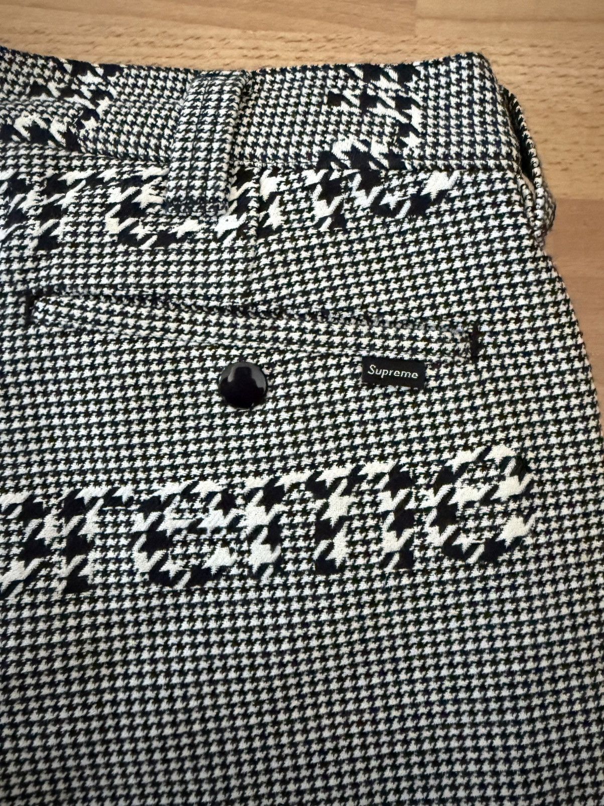 Supreme FW20 Supreme Black houndstooth work pant size 32 pants W32 Size US 32 / EU 48 - 15 Thumbnail
