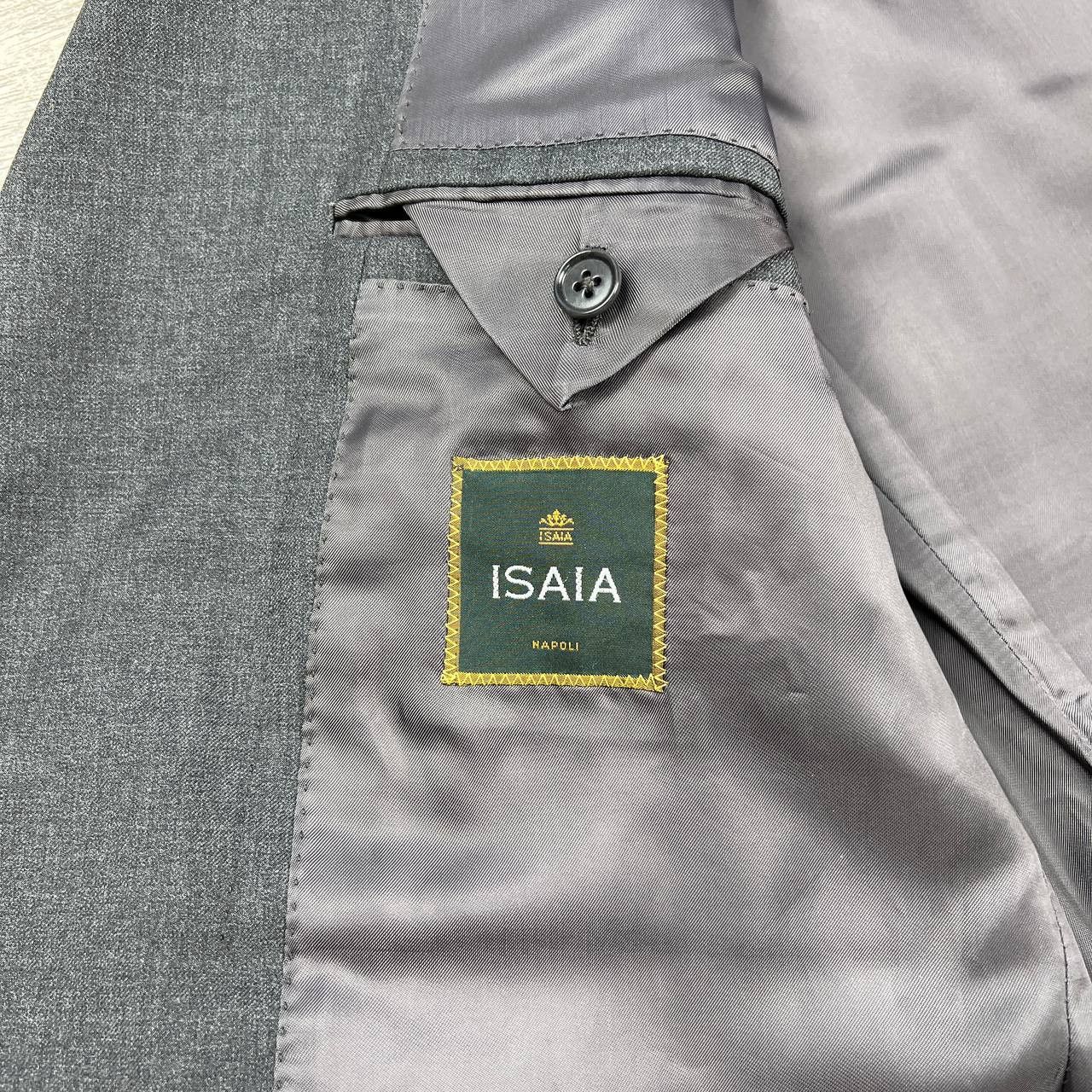 Isaia Vintage Blazer Isaia Napoli Wool Jacket Size 52 Super 120's Size 52R - 12 Thumbnail