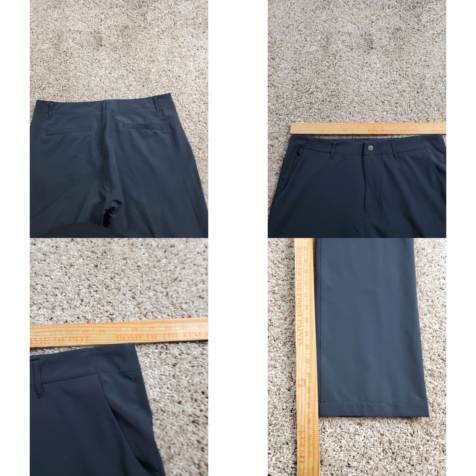Vintage Betabrand Pants Mens 34X34 Black Chino Straight Leg Stretch Pockets Size US 34 / EU 50 - 8 Thumbnail