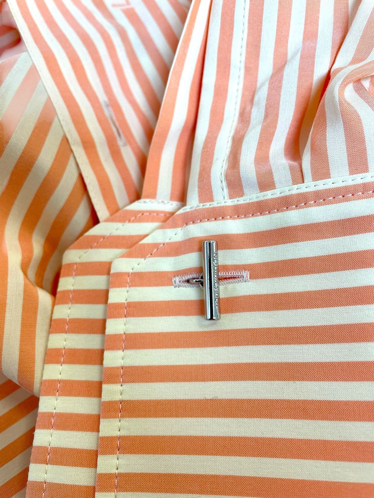 Louis Vuitton Louis Vuitton striped cotton shirt with cufflinks, 38fr. Size S / US 4 / IT 40 - 10 Thumbnail