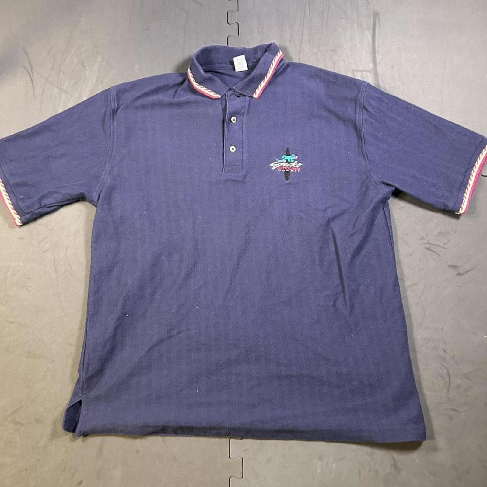 Other Blue vintage polo shirt. Gecko Hawaii. Men’s size large. Size US L / EU 52-54 / 3 - 1 Thumbnail