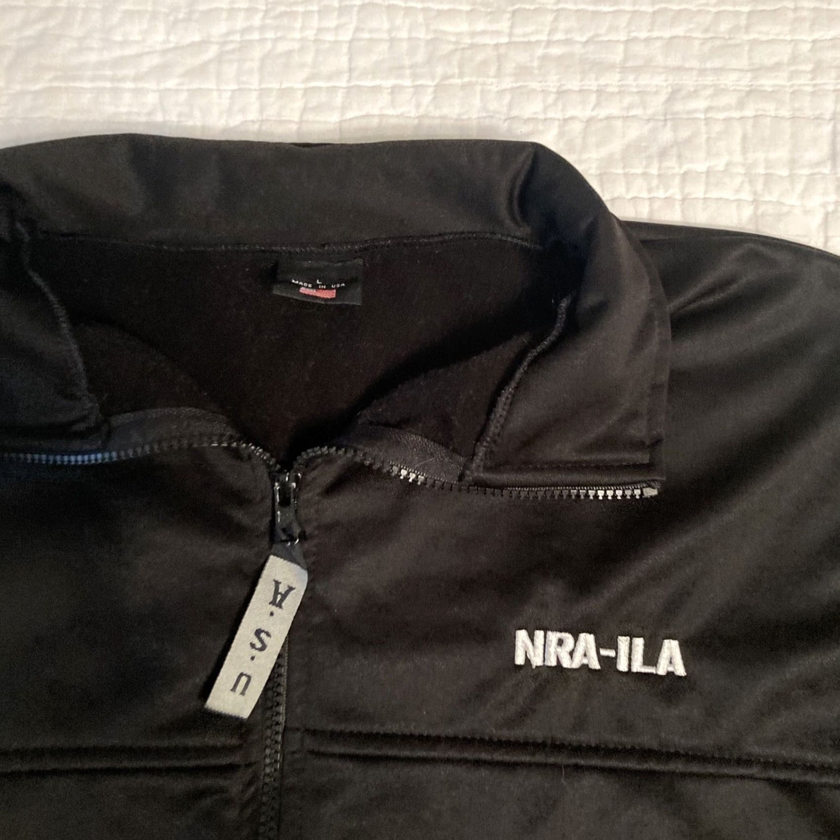 Vintage NRA-ILA Full Zip Sweatshirt Men L Black USA Made in USA Light Size US L / EU 52-54 / 3 - 2 Thumbnail