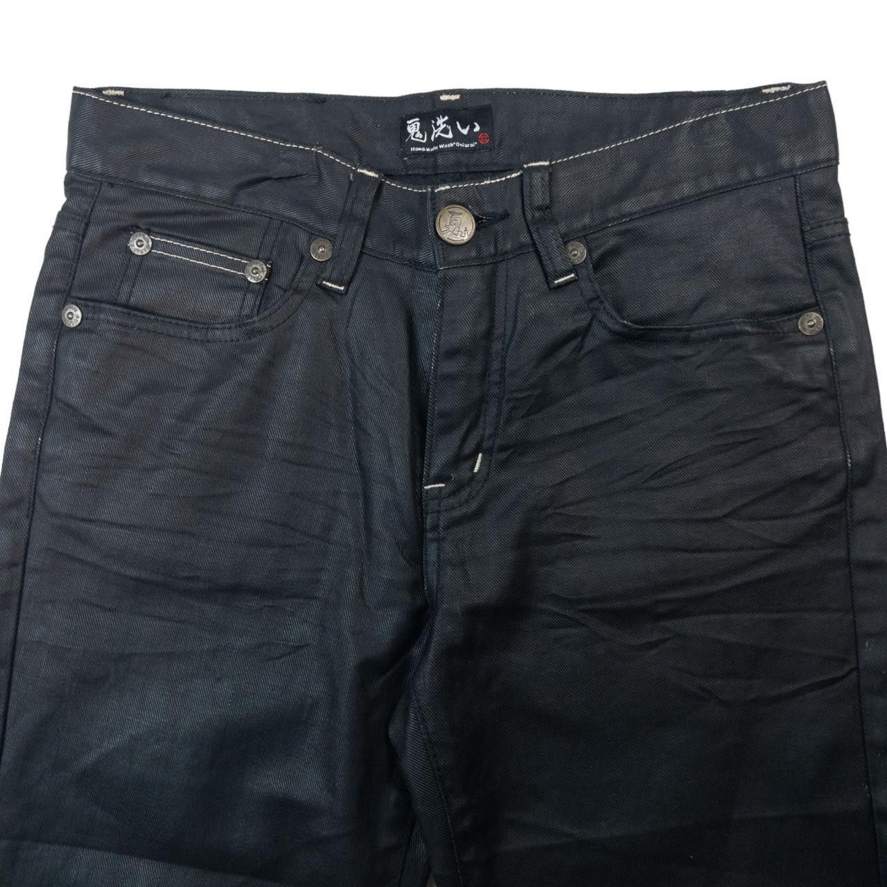 Other Vintage Oniarai Japanese Embroidered Denim Jeans Size W30 Size US 30 / EU 46 - 4 Thumbnail