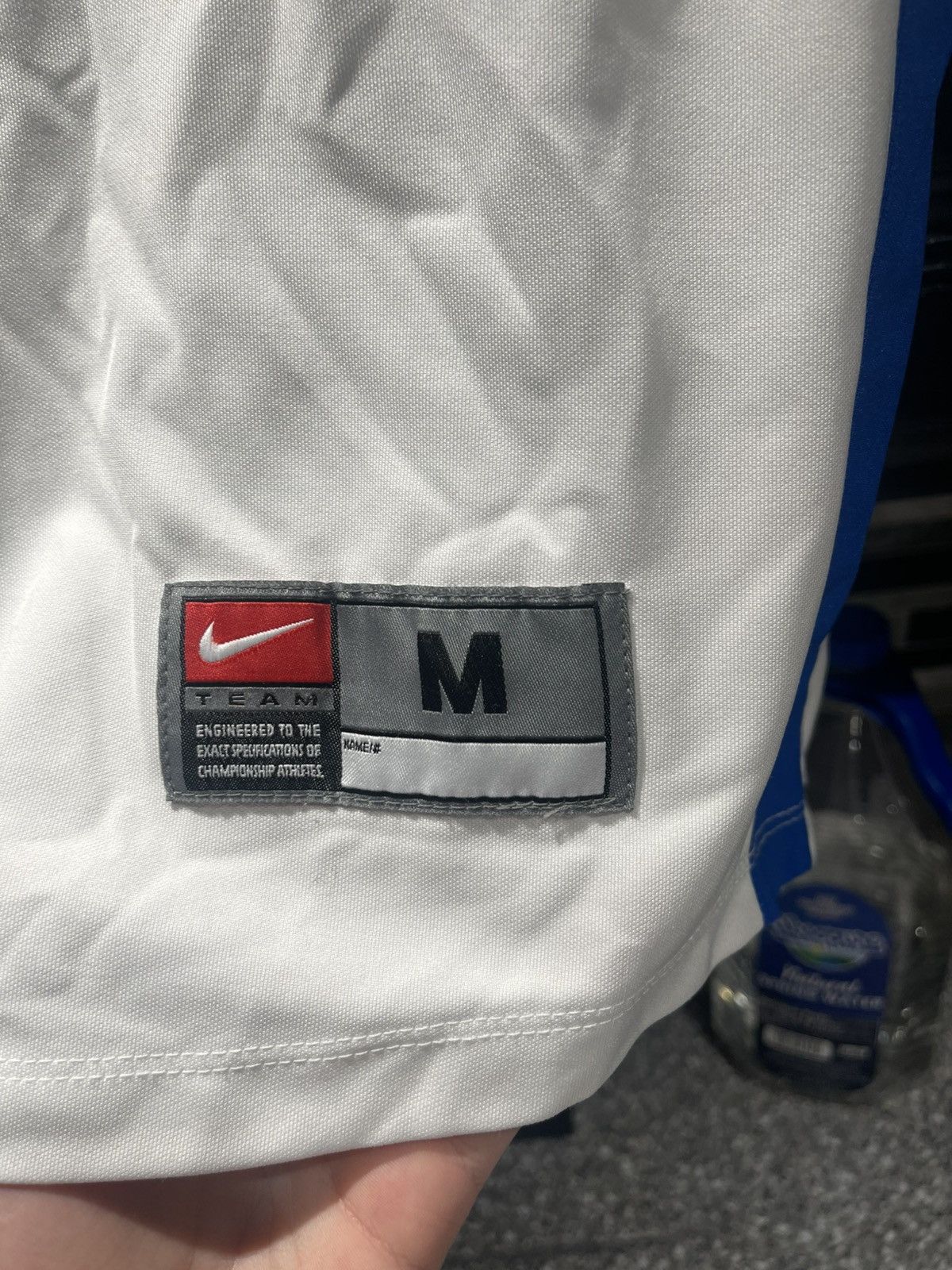 Nike Nike Dri Fit V Neck Team Jersey ~ Mens Size M~ Blue & White Size US M / EU 48-50 / 2 - 4 Thumbnail