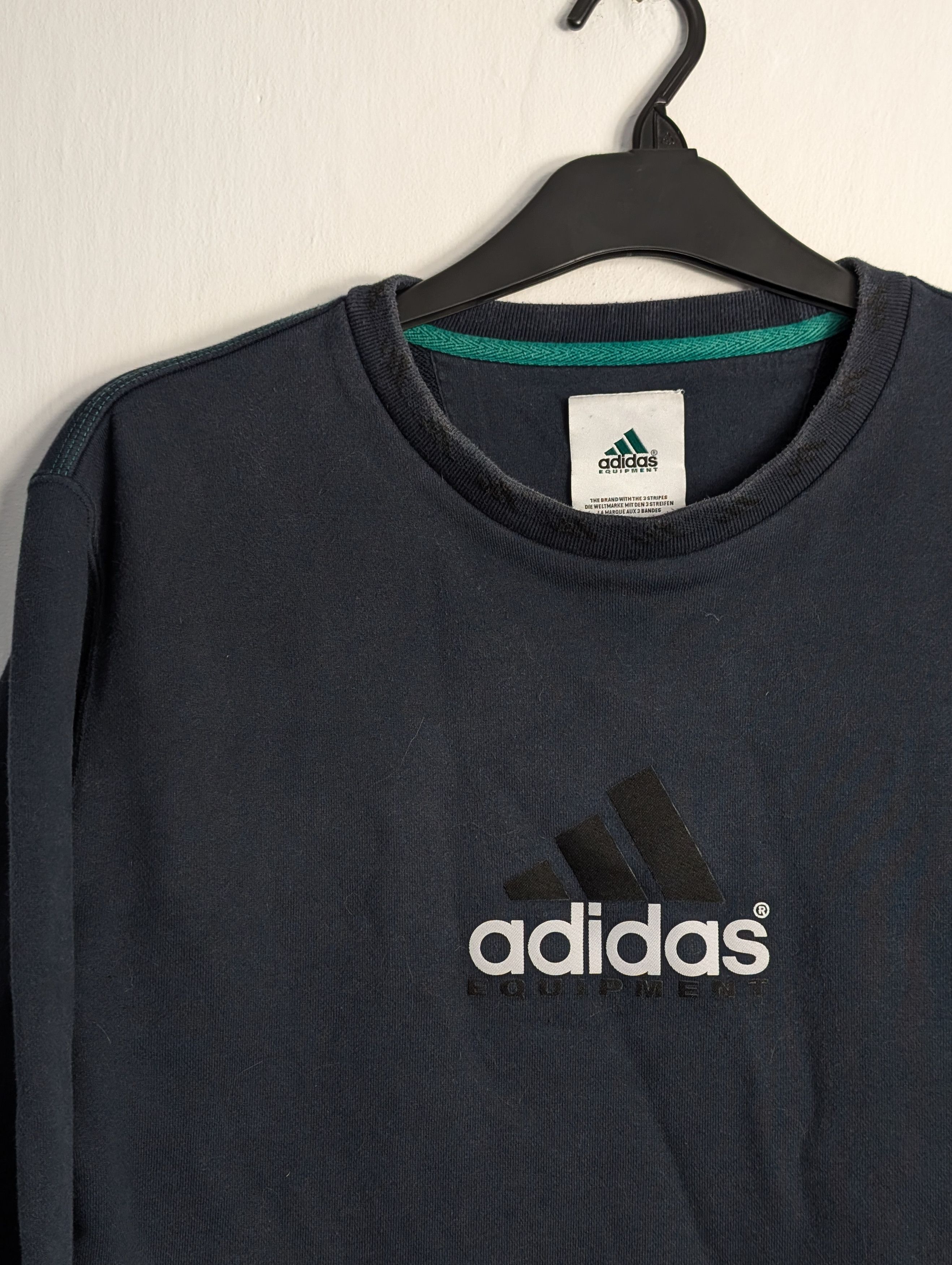 Adidas × Equipment Adidas Eqt Equipment Navy Sweatshirt Size US S / EU 44-46 / 1 - 2 Thumbnail