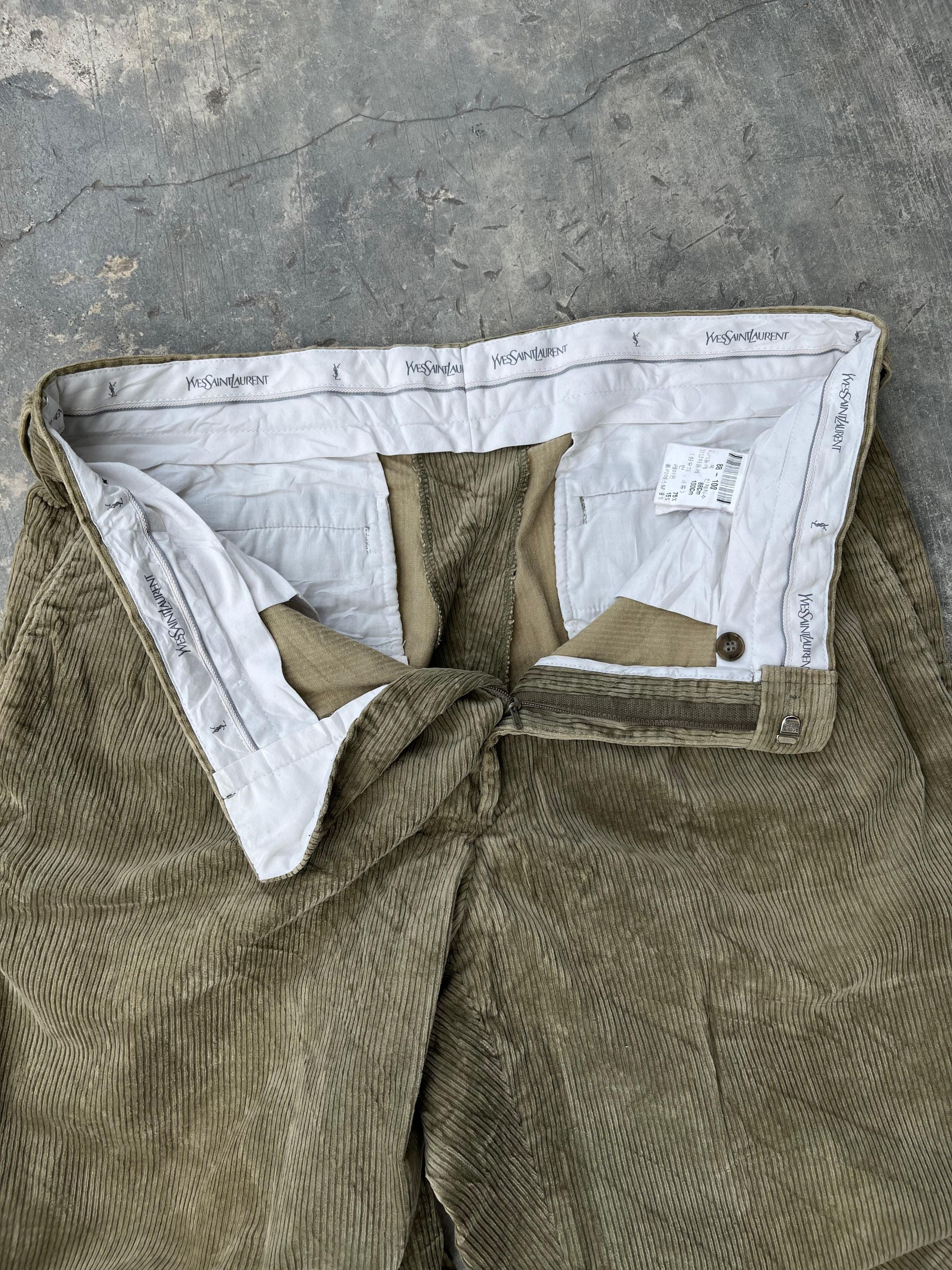 Yves Saint Laurent Vintage Yves Saint Laurent Corduray Pants Size US 33 - 5 Thumbnail