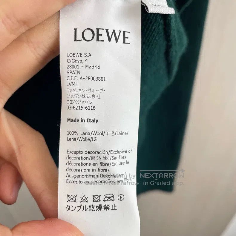 Loewe Loewe Embroidered Logo Round Neck Sweater Size XS / US 0-2 / IT 36-38 - 4 Thumbnail