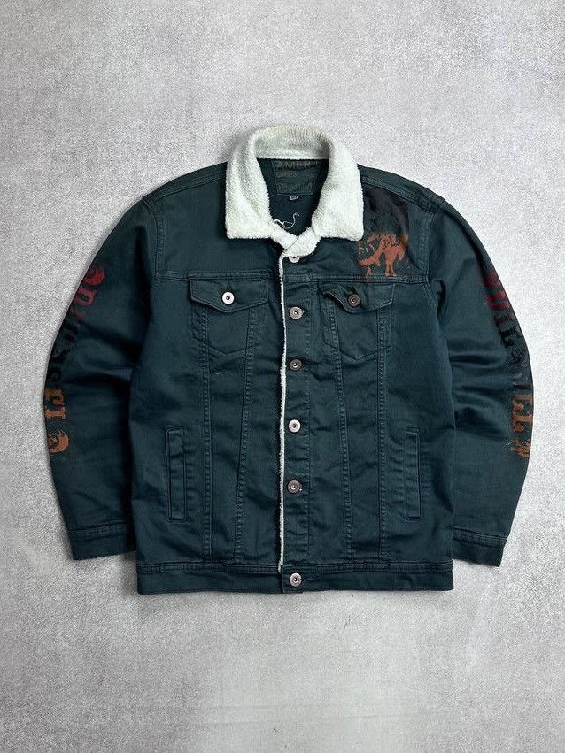 Diesel Vintage Diesel Corduroy Big Logo Sherpa Y2K Jacket XL Size US XL / EU 56 / 4 - 1 Thumbnail