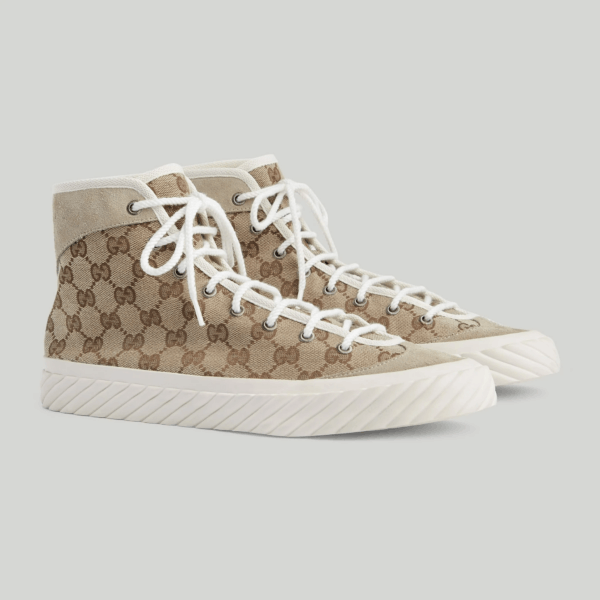 Gucci o1s1wg110425 Men's High Top GG Sneakers in Multicolor Size US 12 / EU 45 - 2 Thumbnail