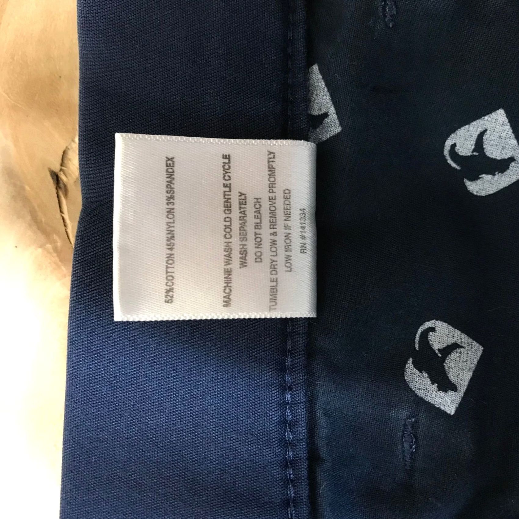 Vintage Bearbottom Clothing Mens Navy Blue Chino Pants Elastic Waist 30in Inseam 30 L Size 30 Straight Khaki/Blue Navy Size US 30 / EU 46 - 8 Thumbnail