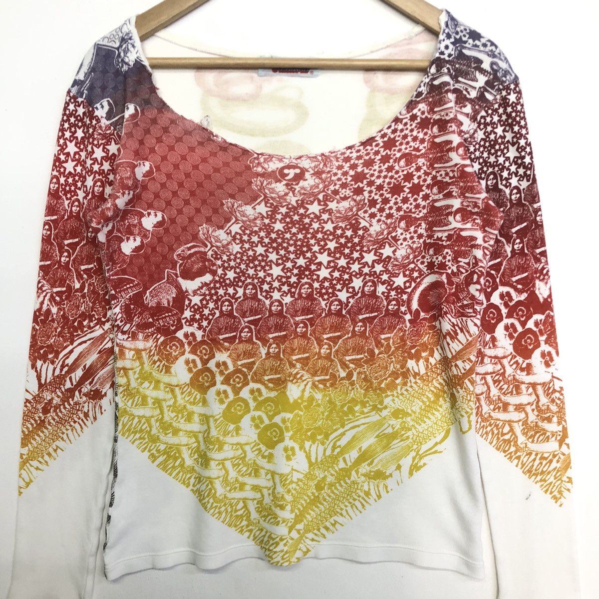 Hysteric Glamour HYSTERIC GLAMOUR FULLPRINT MOTIVE DESIGN LONG SLEEVE TEE Size ONE SIZE - 2 Thumbnail
