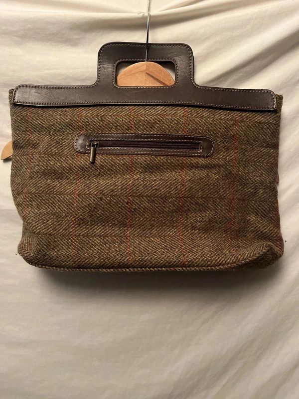 Harris Tweed Harris Tweed Wool Handbag, Herringbone Check Size ONE SIZE - 4 Thumbnail