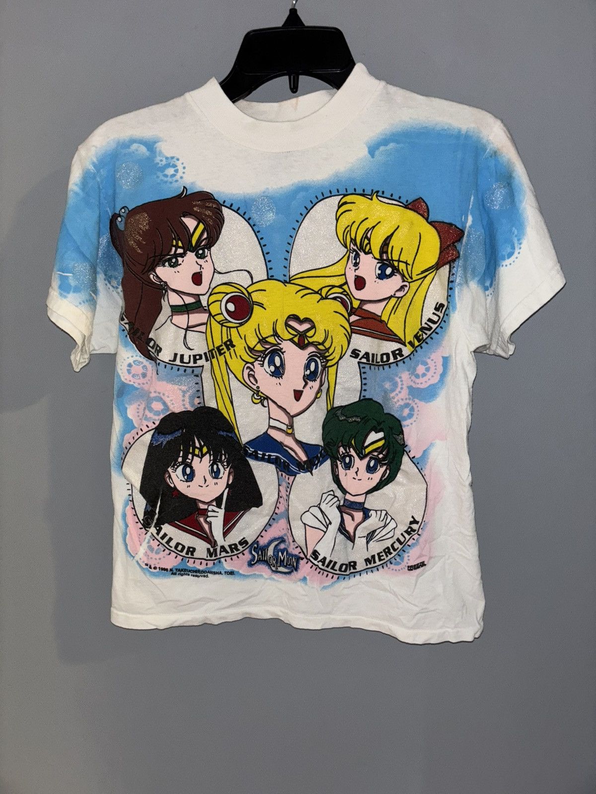 Tultex 1996 Sailor Moon All Over Print (RARE) Size L / US 10 / IT 46 - 1 Thumbnail