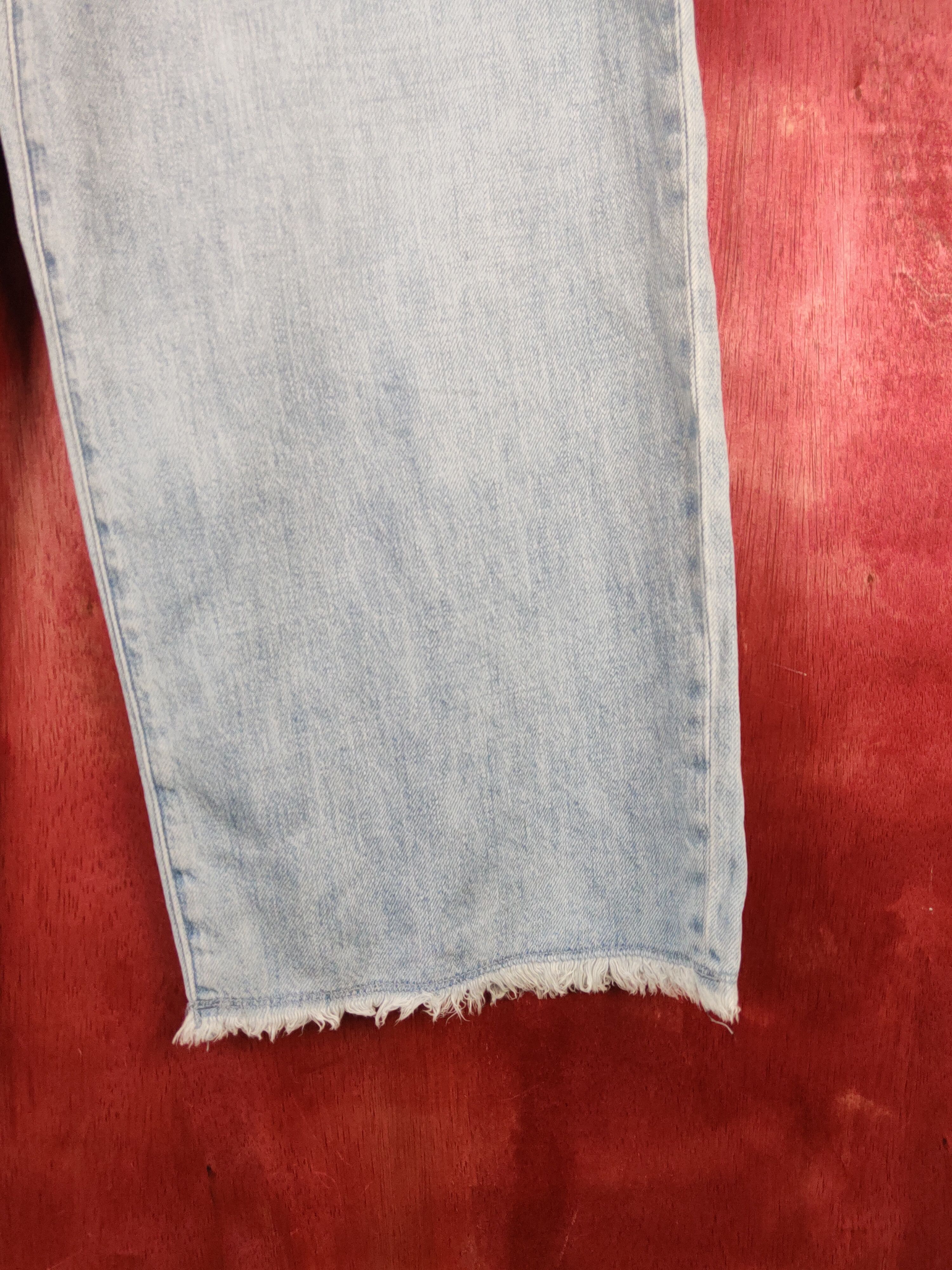 Japanese Brand Earth Music&Ecology Blue Distressed Ripped Jeans#S2146 Size 26" / US 2 / IT 38 - 6 Thumbnail