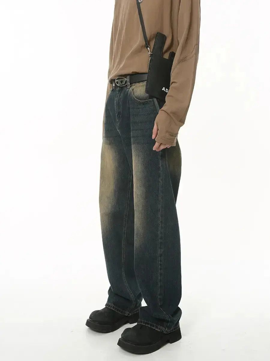 Japanese Brand Retro loose high street wide leg jeans Size US 32 / EU 48 - 6 Thumbnail
